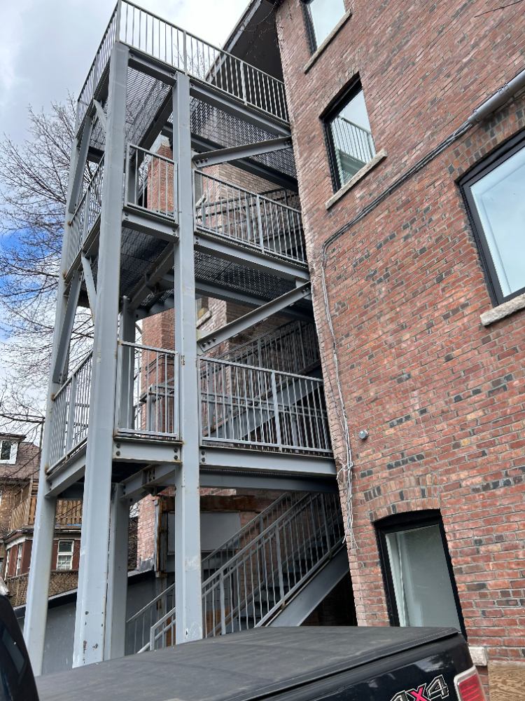 Steel Fire Escape Custom Fabrication