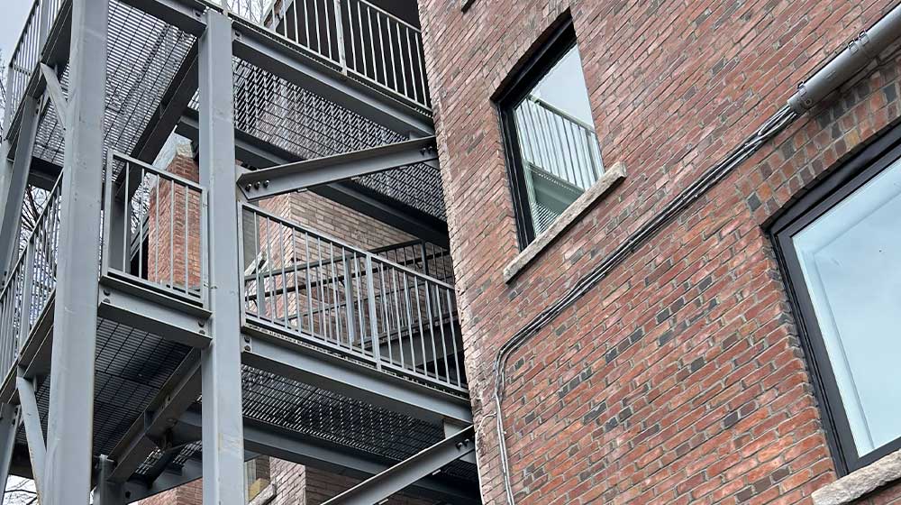 Steel Fire Escape Custom Fabrication